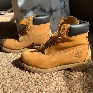 Timberland Yellow Work Boots